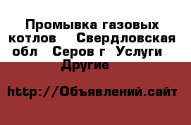 Промывка газовых котлов. - Свердловская обл., Серов г. Услуги » Другие   